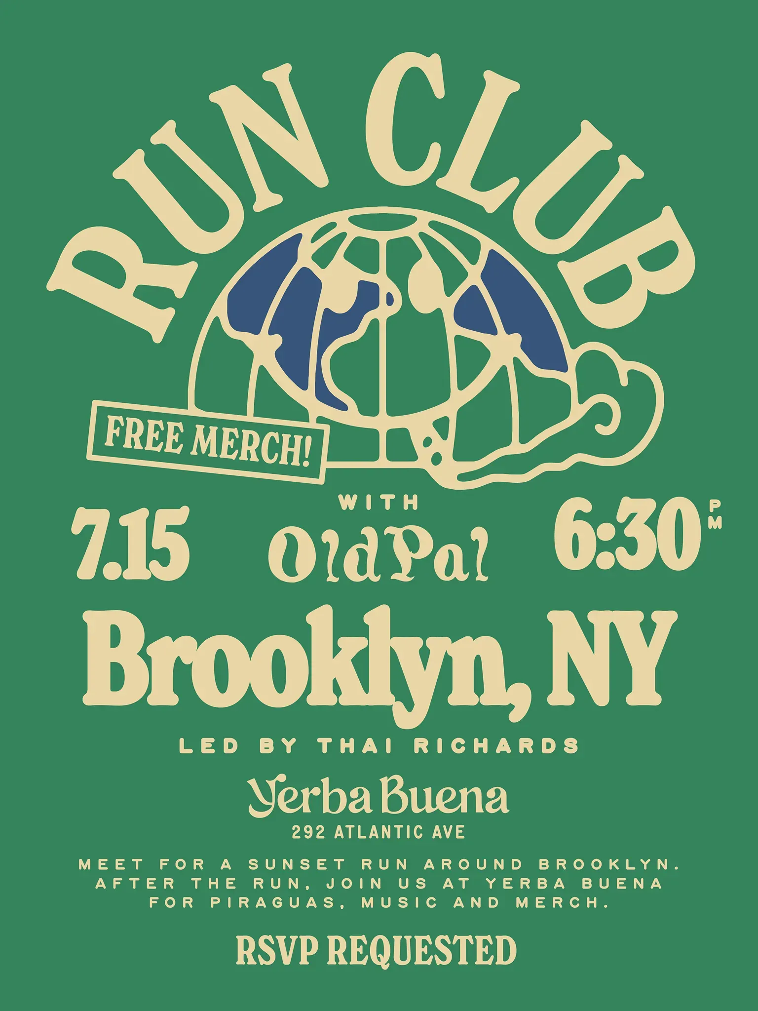 Old Pal Outdoors - Run Club  - Yerba Buena Brooklyn cannabis event