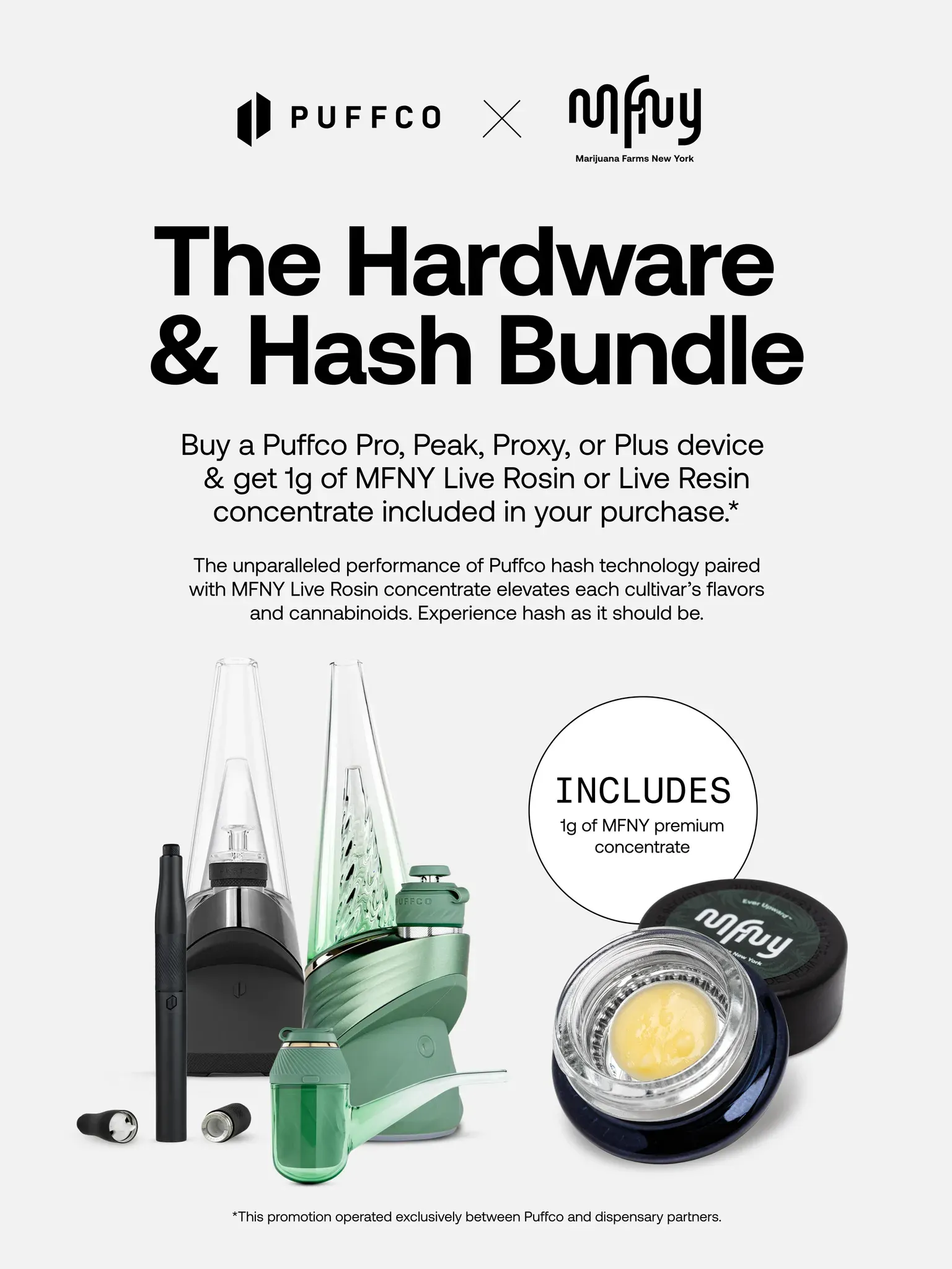 Puffco Hash Bundle - Yerba Buena Brooklyn cannabis event